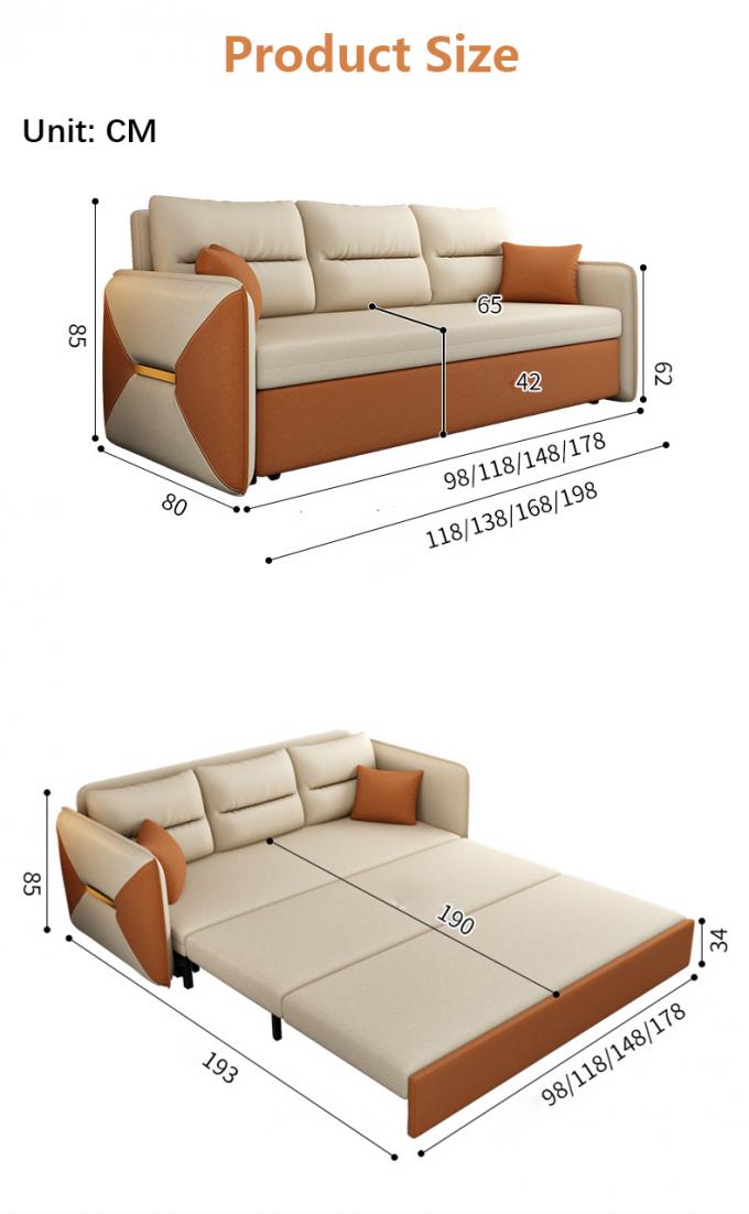 लिविंग रूम फर्नीचर परिवर्तनीय सोफा बिस्तर Loveseat स्लीपर कपड़े कवर 7