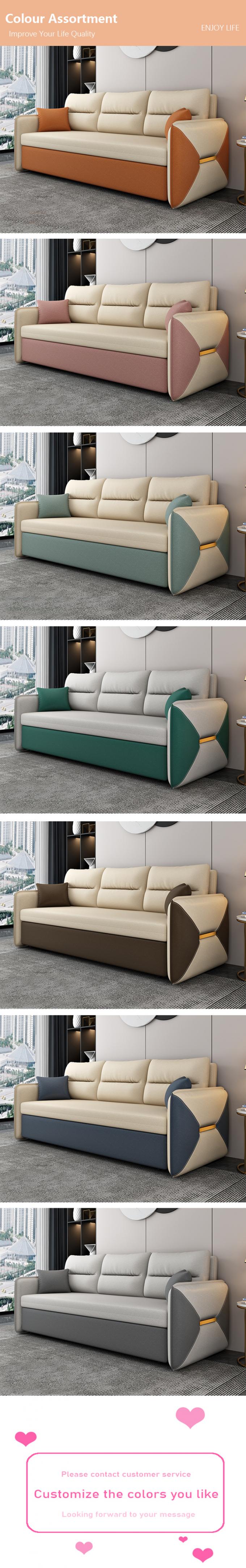 लिविंग रूम फर्नीचर परिवर्तनीय सोफा बिस्तर Loveseat स्लीपर कपड़े कवर 8